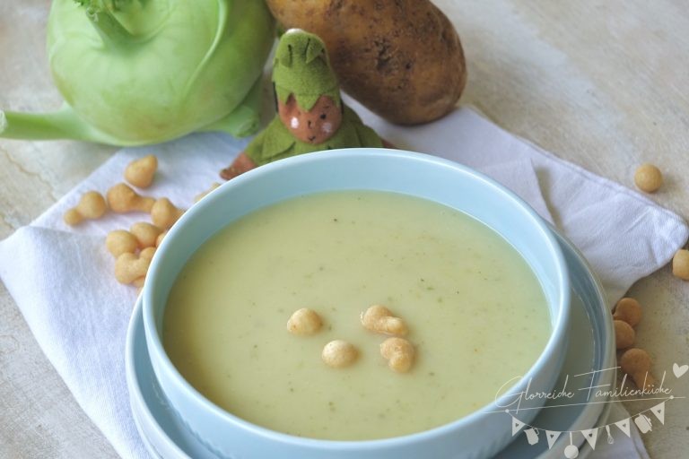 Kohlrabi Cremesuppe - Glorreiche Familienküche